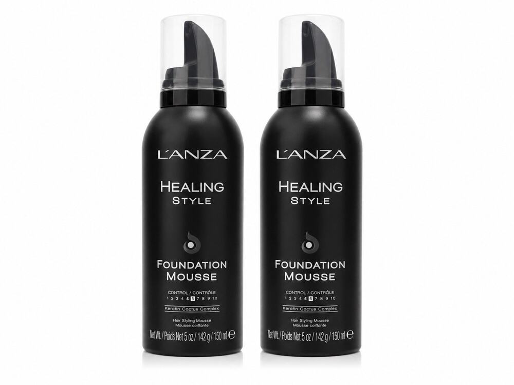 L’ANZA Healing Style Foundation Mousse 5oz 150ml Lot of 2 Hair Styling